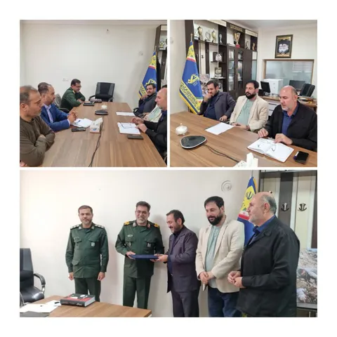 دیدار رئیس سازمان بسیج هنرمندان و دبیر رویداد بین‌المللی وعده صادق در آینه هنر با فرمانده سپاه انصارالحسین(ع)