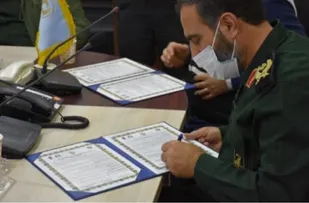انعقاد تفاهم نامه همکاری ۳ جانبه طرح خانه دار کردن رزمندگان و بسیجیان معسر استان گلستان