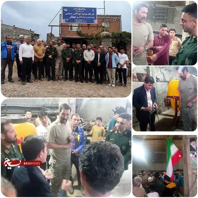کارگاه تولید هواکش صنعتی و ادوات کشاورزی در روستای پلی سفلی افتتاح شد