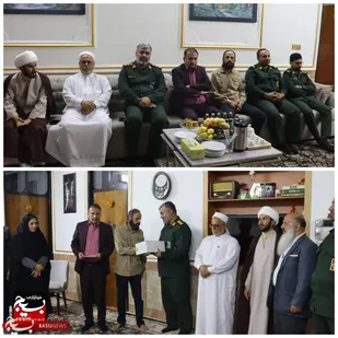 دیدار با رزمنده دفاع مقدس امین استائی در شهرستان بستک