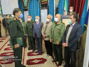 مراسم تکریم و معارفه فرمانده سپاه ناحیه مقاومت بسیج نجف آباد