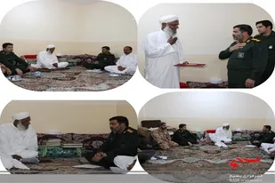 دیدار و تجلیل از مولوی وحیدی فر امام جمعه اهل سنت نیکشهر