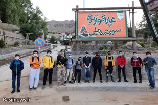 کوهنوردی بسیجیان پایگاه شهید &laquo;نیکبخت&raquo; همدان