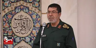گسترش اندیشه انقلاب اسلامی، مرهون بسیج است/منطق مقاومت را نمی&zwnj;توان با بمب و موشک از بین برد+فیلم و عکس