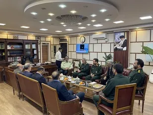 دیدار فرمانده سپاه سیدالشهدا و معاونان با فرمانده جدید انتظامی تهران بزرگ