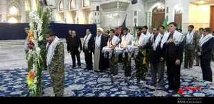 مرقد امام راحل باگلاب ناب&zwnj;کاشان معطر و عطرافشانی شد