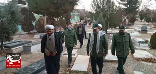 آغاز به کار فرمانده سپاه ناحیه شهرستان نظرآباد با تجدید میثاق با شهدا