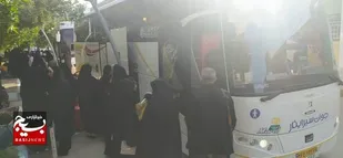 اعزام دانش آموزان مدارس دخترانه دلوار به اردوی راهیان نور
