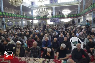 مراسم بزرگداشت آیت الله سیدجعفر حسینی شاهرودی در روستای میغان+ تصاویر