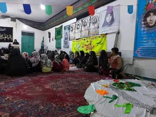 مراسم بزرگداشت شهدای زن در روستای خانخودی بیارجمند+ تصاویر