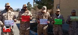 حضور سربازان گروه پدافند هوایی ۱۰ محرم شاهرود در انتخابات