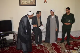 دیدار فرمانده سپاه ناحیه قهاوند با جانبازان روستای یسرلو