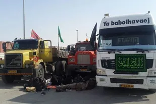 ۸۰ دستگاه کامیون از زنجان، داوطلب انتقال تجهیزات موکب&zwnj;های اربعین