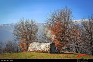 طبیعت بی نظیر پاییزی جاده پونل به خلخال