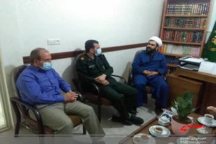 فرمانده سپاه ناحیه سرخه با رئیس اداره تبلیغات اسلامی شهرستان دیدار کرد