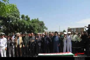 پیکر مطهر شهید &laquo;محمد کلوندی&raquo; در زادگاهش آرام گرفت