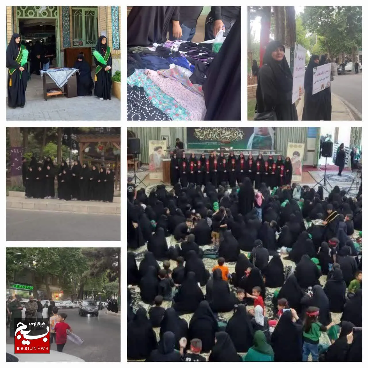 برپایی غرفه عفاف و حجاب و اجتماع بزرگ مدافعان حریم خانواده در طرقبه شاندیز+ عکس