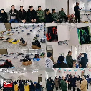 اهدای ۵۲ جفت کفش زمستانه به دانش&zwnj;آموزان مدرسه استثنایی بهاران در دورود