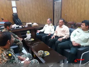دیدار رزمندگان گردان&zwnj;های ۱۰۲ و ۱۱۷ امام حسین(ع) با کارکنان ناجا در هفته نیروی انتظامی