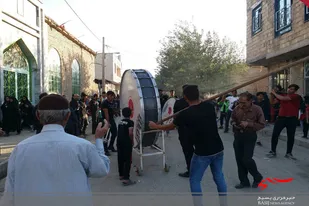 مراسم عزاداری جاماندگان اربعین حسینی در روستای توانه
