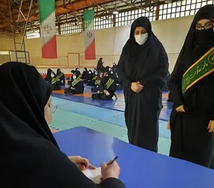 رزمایش گردان خواهران حوزه ۲۵۰ مبین