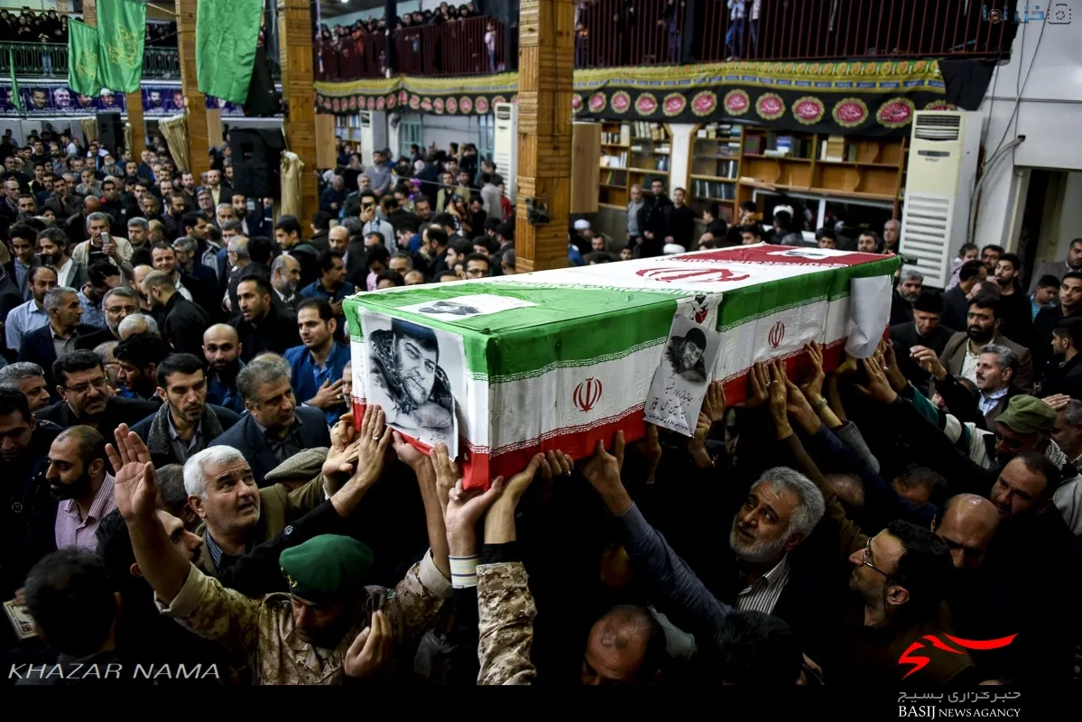 وداع باشکوه علوی تبارها با پیکرشهیدجانباز«سیدحسین آملی»