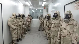 برنامه تمرینات رزمی جهت آشنایی با جنگ نوین توسط رزمندگان گردان ۱۱۷امام حسین (علیه السلام)