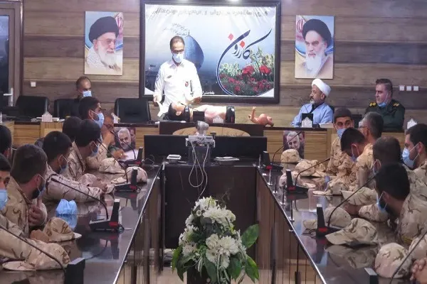 کارگاه آموزشی احیای قلبی ریوی کارکنان سپاه کازرون برگزار شد