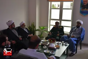 دیدار فرمانده و مسئول نمایندگی ولی فقیه سپاه نینوا با مدیرکل سازمان تبلیغات استان گلستان