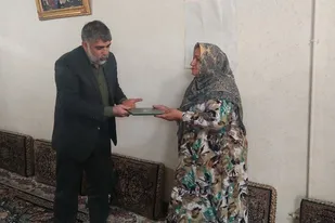 سرکشی و دیدار با خانواده شهید ورزشکار نبی مجیدیان