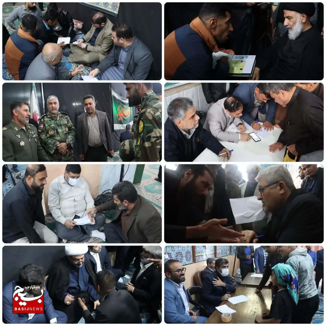 دیدار مردمی نماینده ولی فقیه در خوزستان و مسئولان استانی در نماز جمعه حمیدیه