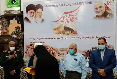 مراسم نکوداشت رزمندگان دفاع مقدس کرمان و و رونمایی از کتاب علی تی ان تی + تصاویر