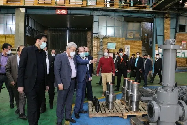 بازدید معاون علمی فناوری رییس جمهوری از ۵ واحد تولیدی  شهرک صنعتی شمس آباد