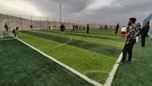 مسابقات فوتبال جام شهدای روستای شیخ مکان برگزارشد