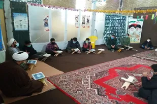 حضور فرمانده سپاه ناحیه خوانسار در حلقه صالحین پایگاه بسیج کربلا