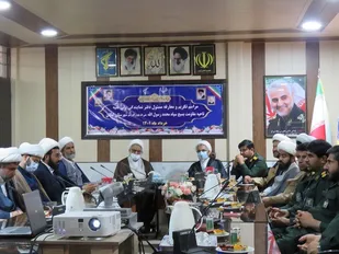 مراسم تکریم و معارفه مسئول دفتر نمایندگی ولی فقیه سپاه شهرستان کنگان