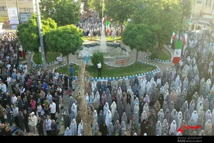 اقامه نماز باشکوه عید فطر در اسدآباد