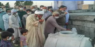 آبرسانی ۷۲ ساعته به روستای احمد آباد دلگان/ اقدام جهادی که موجب خوشحالی اهالی شد