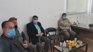 دیدار فرمانده حوزه بسیج اصناف الهادی با شورای پایگاه بقیة الله میدان بار شاهرود