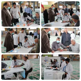 برپایی ایستگاه پایش سلامت به همت گروه جهادی شهید ثقفی
