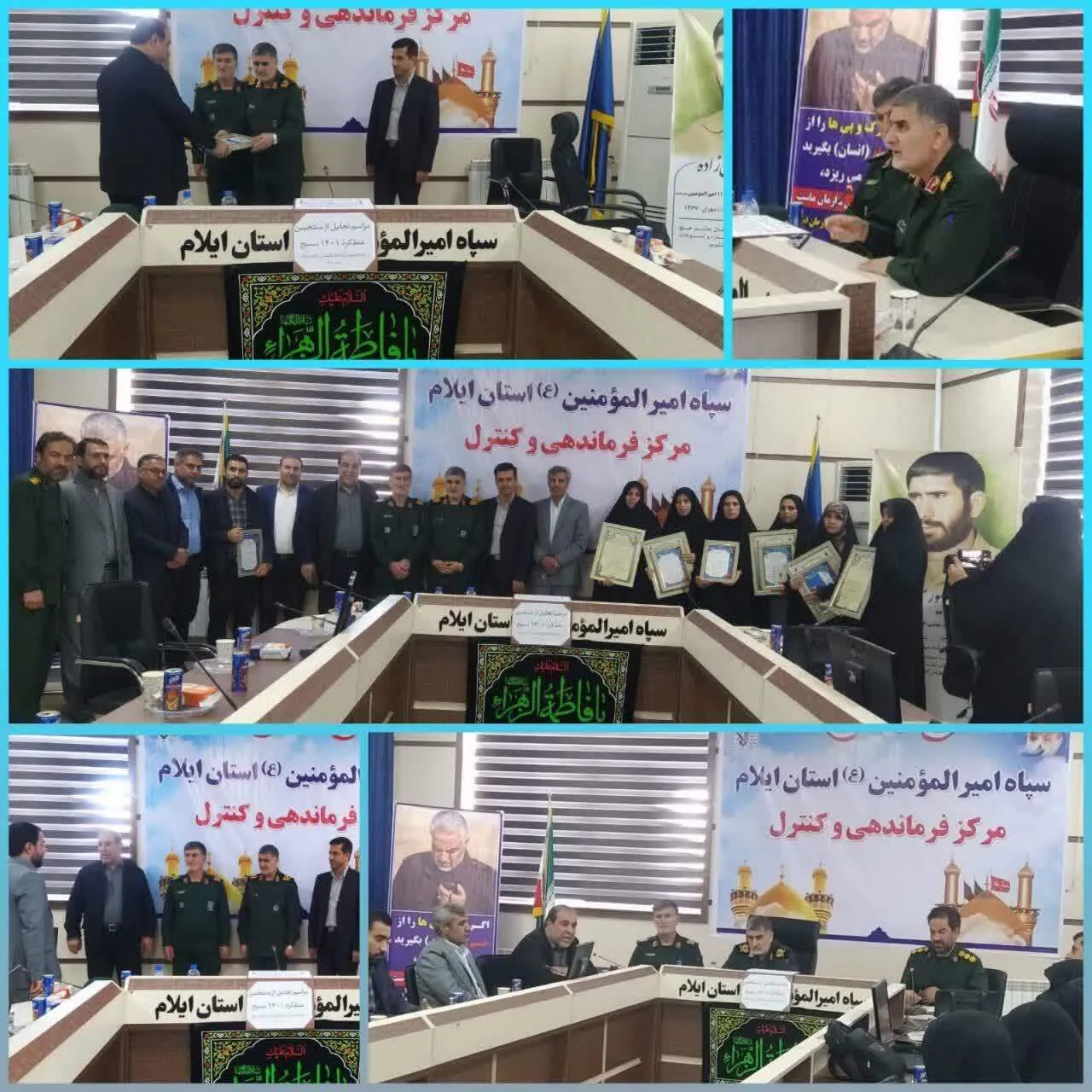 منتخبین بسیجی ایلام در جشنواره مالک اشتر تجلیل شدند