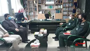 دیدار مدیرکل ارشاد با فرمانده سپاه کربلا+ تصاویر