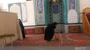 استقبال بسیجیان پایگاه شهیده گنجی بهار از ماه رمضان