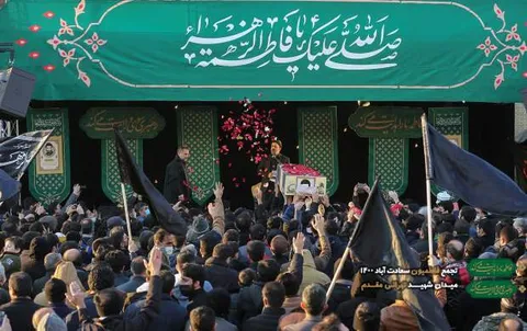 تجمع «فاطمیون سعادت آباد» در میدان شهید طهرانی مقدم تهران