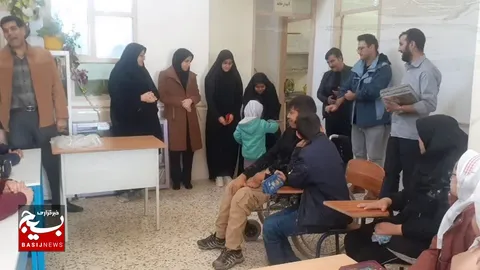گزارش تصویری|دیداروعرض تبریک به دانش آموزان استثنایی پایگاه الزهراء ناحیه شهرستان خدابنده استان زنجان