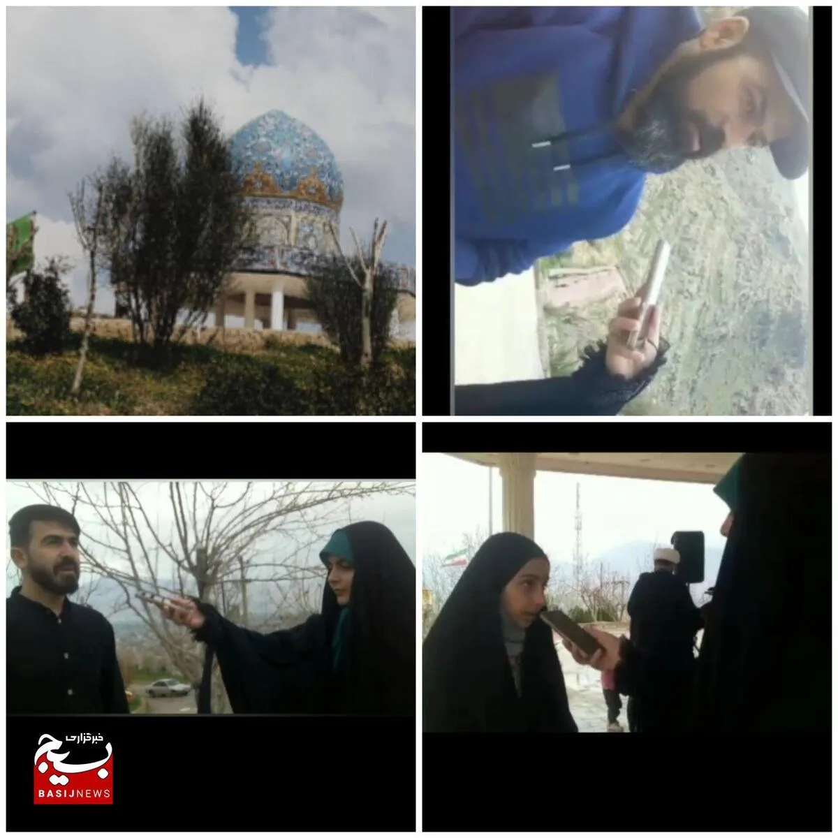 لحظه تحویل سال در جوار شهدای گمنام شهرستان ایذه و مصاحبه با تنی چند از مشتاقان شهداء