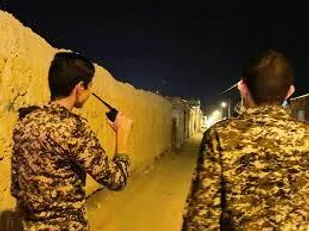گشت شبانه رضویون پایگاه های حوزه مقاومت بسیج روح الله ناحیه مرکزی یزد
