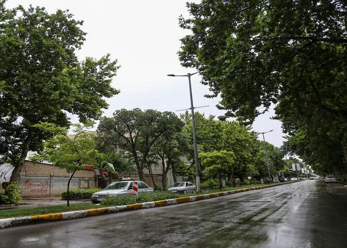 خنکای دلچسب باران در گرمای مردادماه ایلام