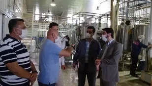 بازدید مسئول بسیج مهندسین صنعتی مازندران از شرکت صنایع غذایی بابل آب