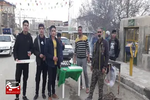 برپایی ایستگاه &zwnj;صلواتی&zwnj; به مناسبت اعياد شعبانيه در پایگاه مقاومت انوج سامن